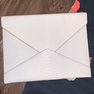 COPY - Banana Republic white clutch!